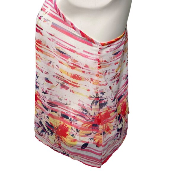 Aeropostale Sexy Sheer Lightweight Sleeveless Racer Tie Back Blouse Size Medium - Picture 9 of 12